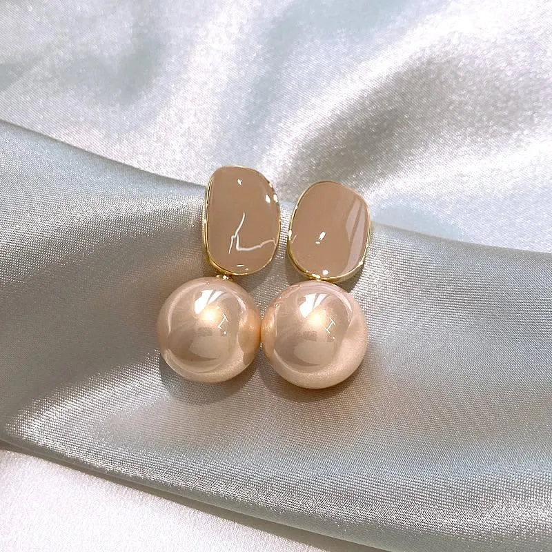 2023 Korean Pearl Dangle Water Drop Earrings