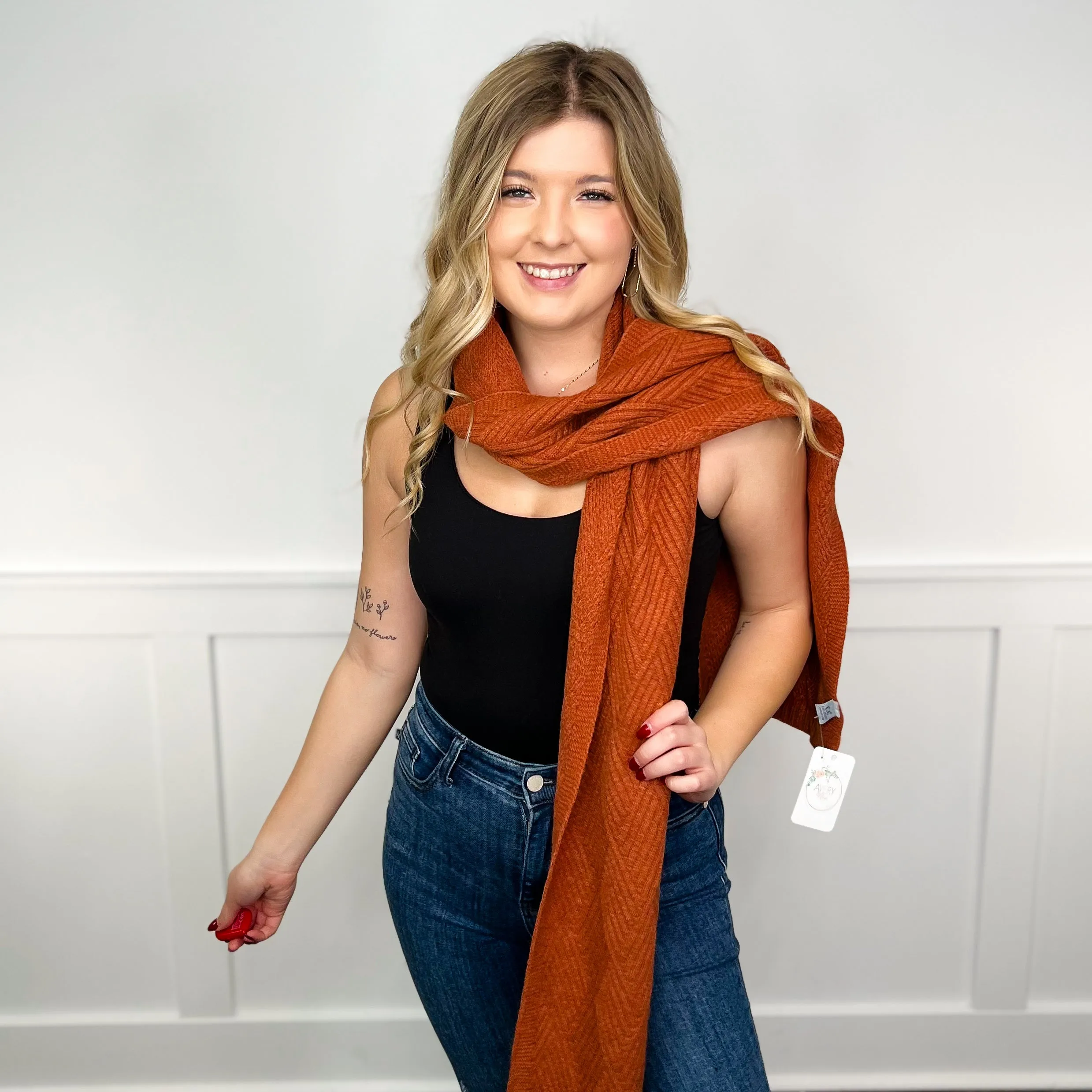 A Winter Wrap Up Knit Scarf - 5 colors!