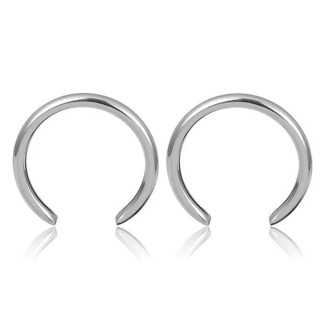 AENSOA Trendy Big Open Round Drop Earrings