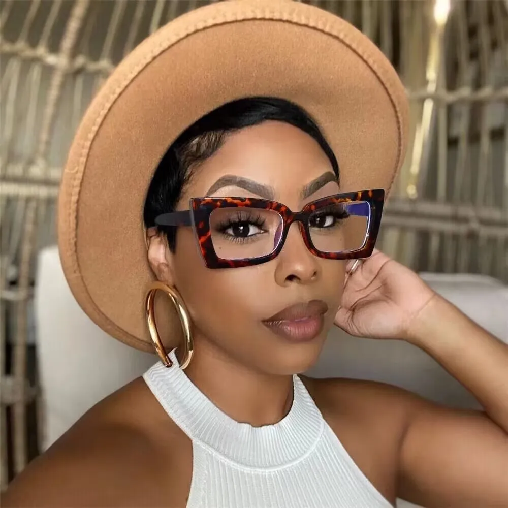 AENSOA Trendy Big Open Round Drop Earrings