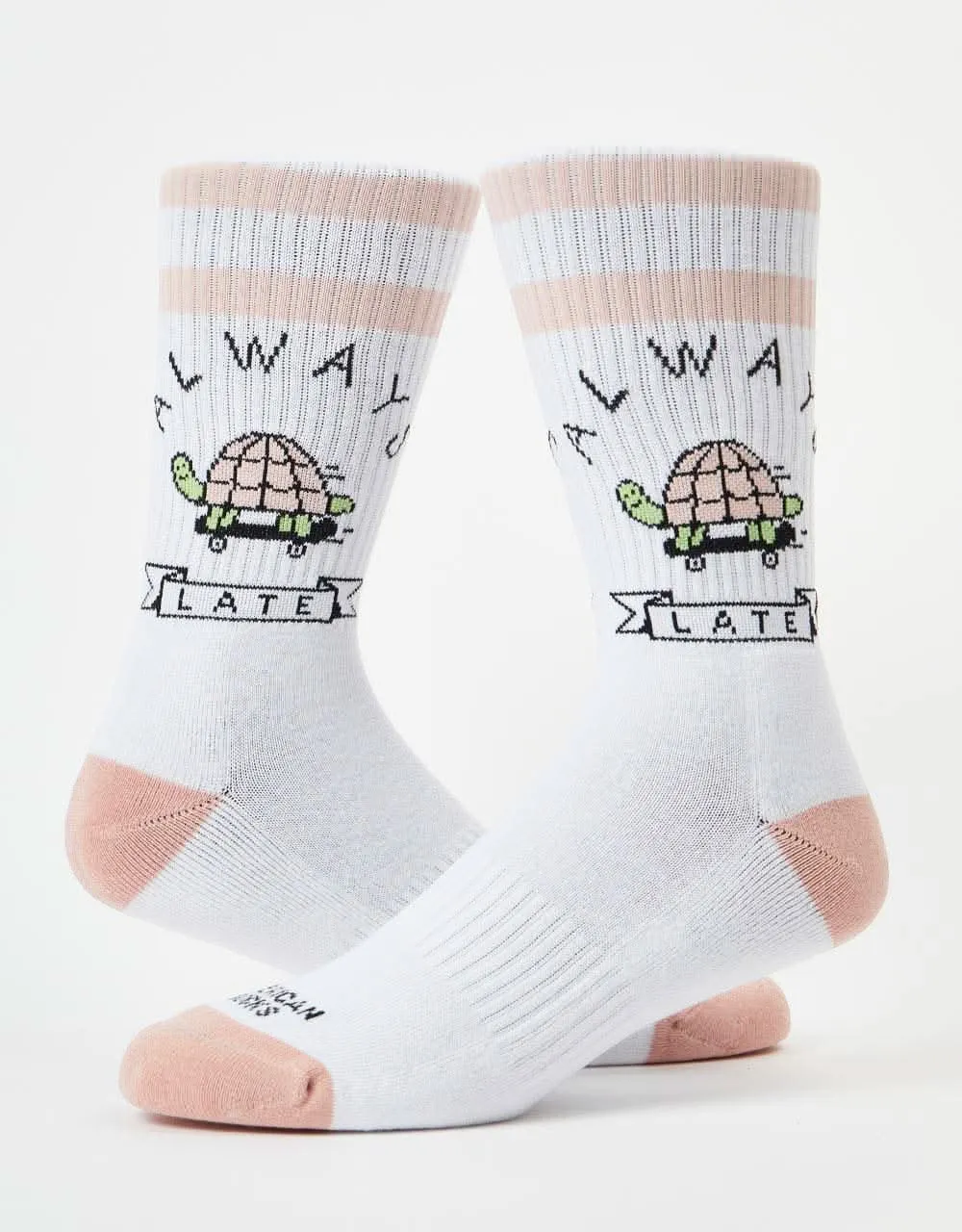 American Socks Always Late Socks - White
