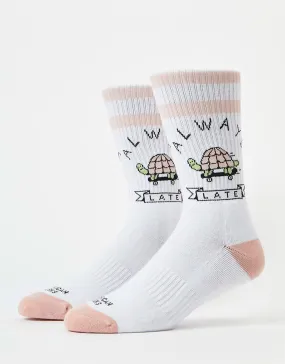 American Socks Always Late Socks - White