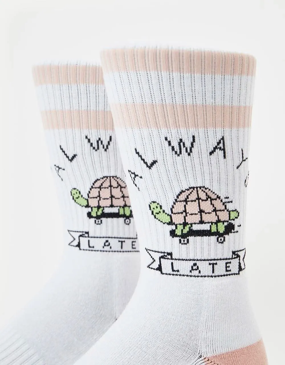 American Socks Always Late Socks - White