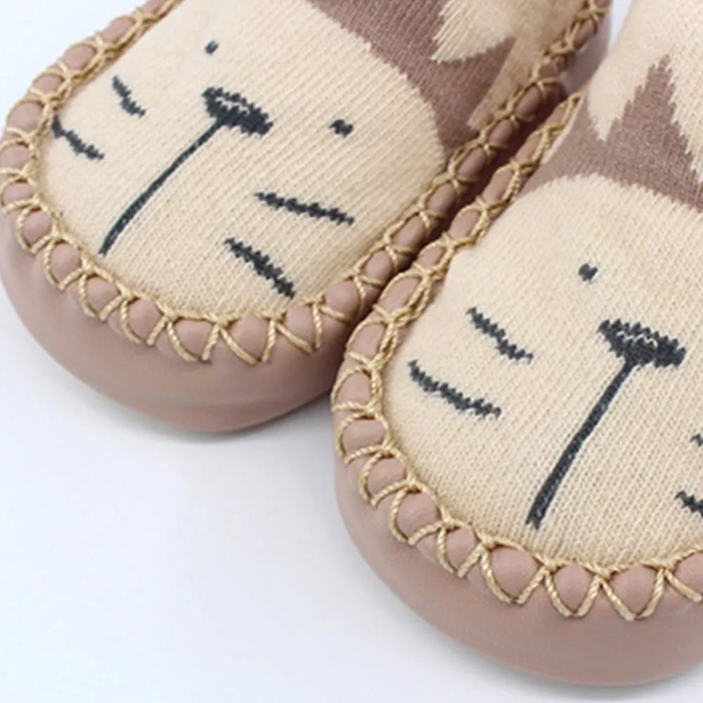Baby Animal Print Antiskid Shoe Socks