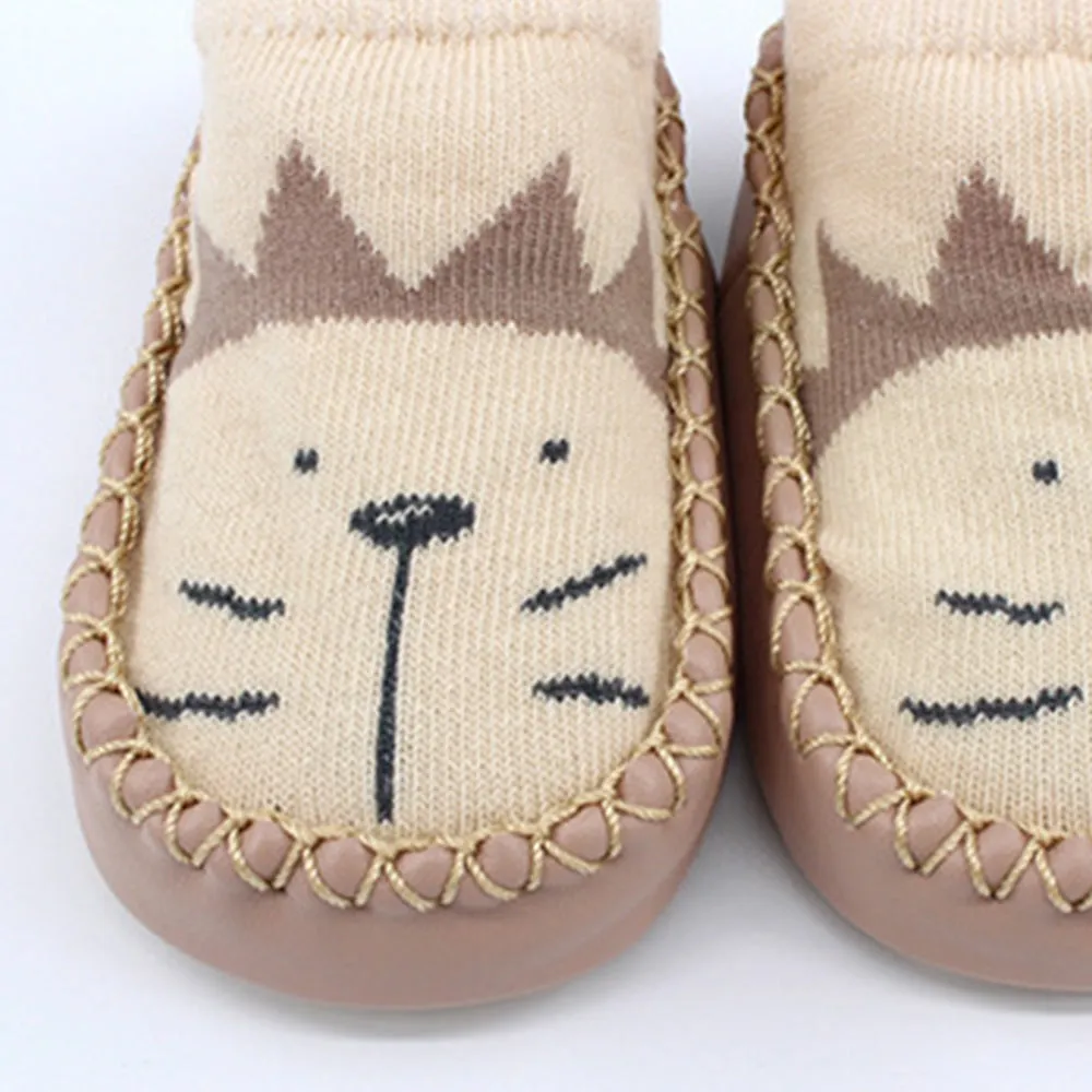 Baby Animal Print Antiskid Shoe Socks