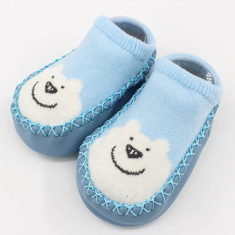 Baby Animal Print Antiskid Shoe Socks