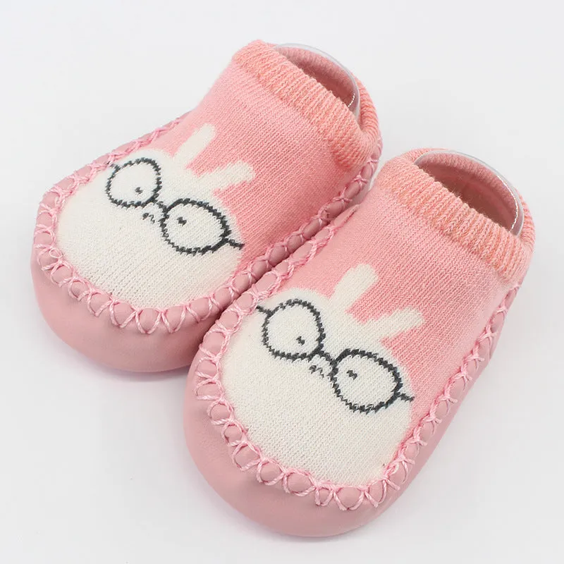 Baby Animal Print Antiskid Shoe Socks