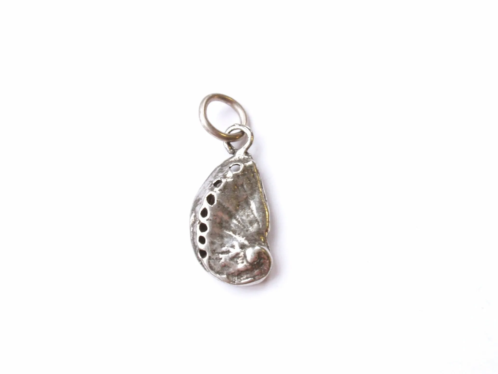 Beach Charm, Seashell Necklace, Silver Charm, Beach Jewelry, Abalone Shell, Silver Shell, Nautical Charm, Ocean Jewelry, Ocean Charm, Shell