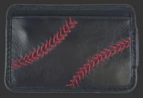 Black Baseball Stitch Rugged Folio