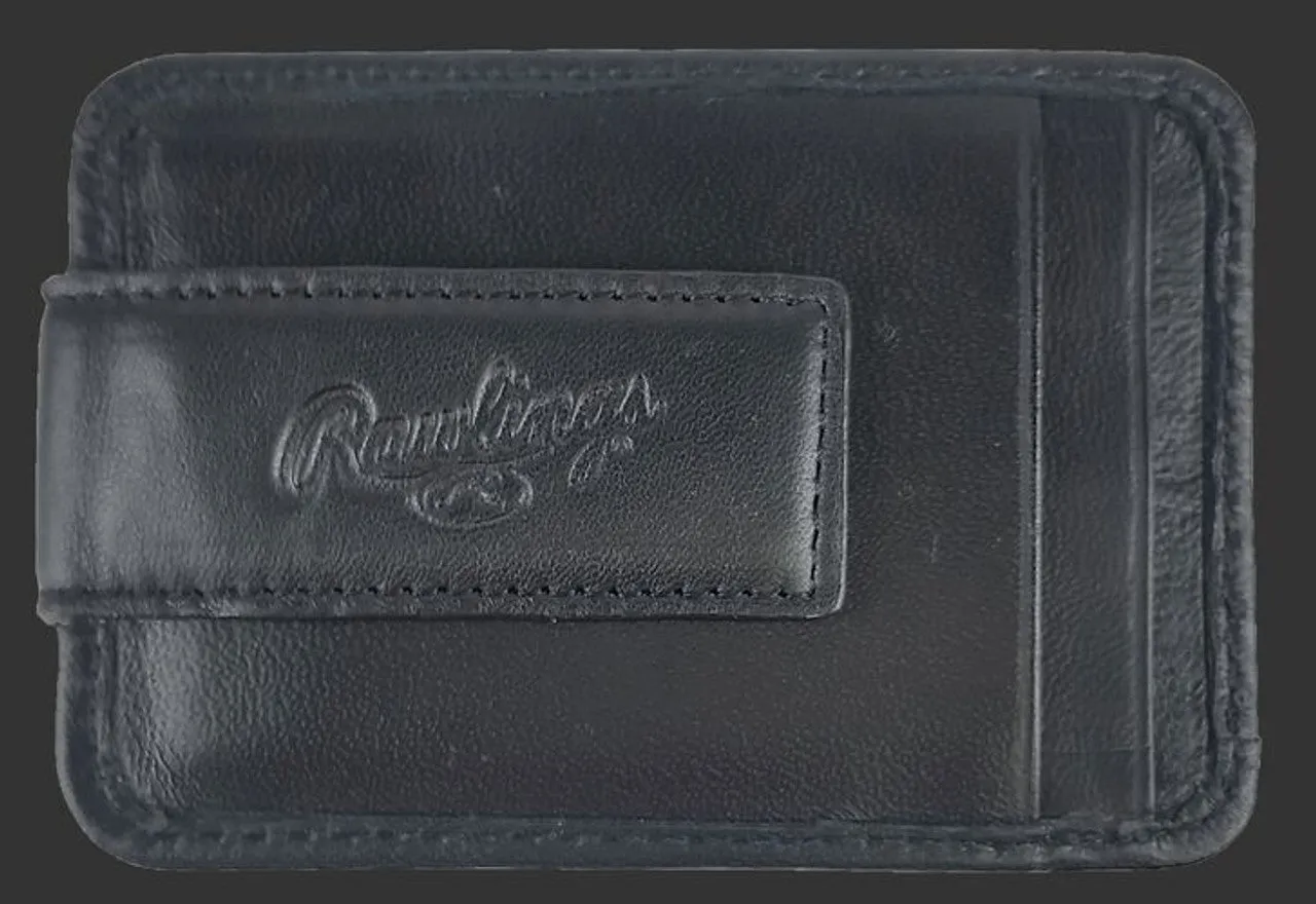 Black Baseball Stitch Rugged Folio