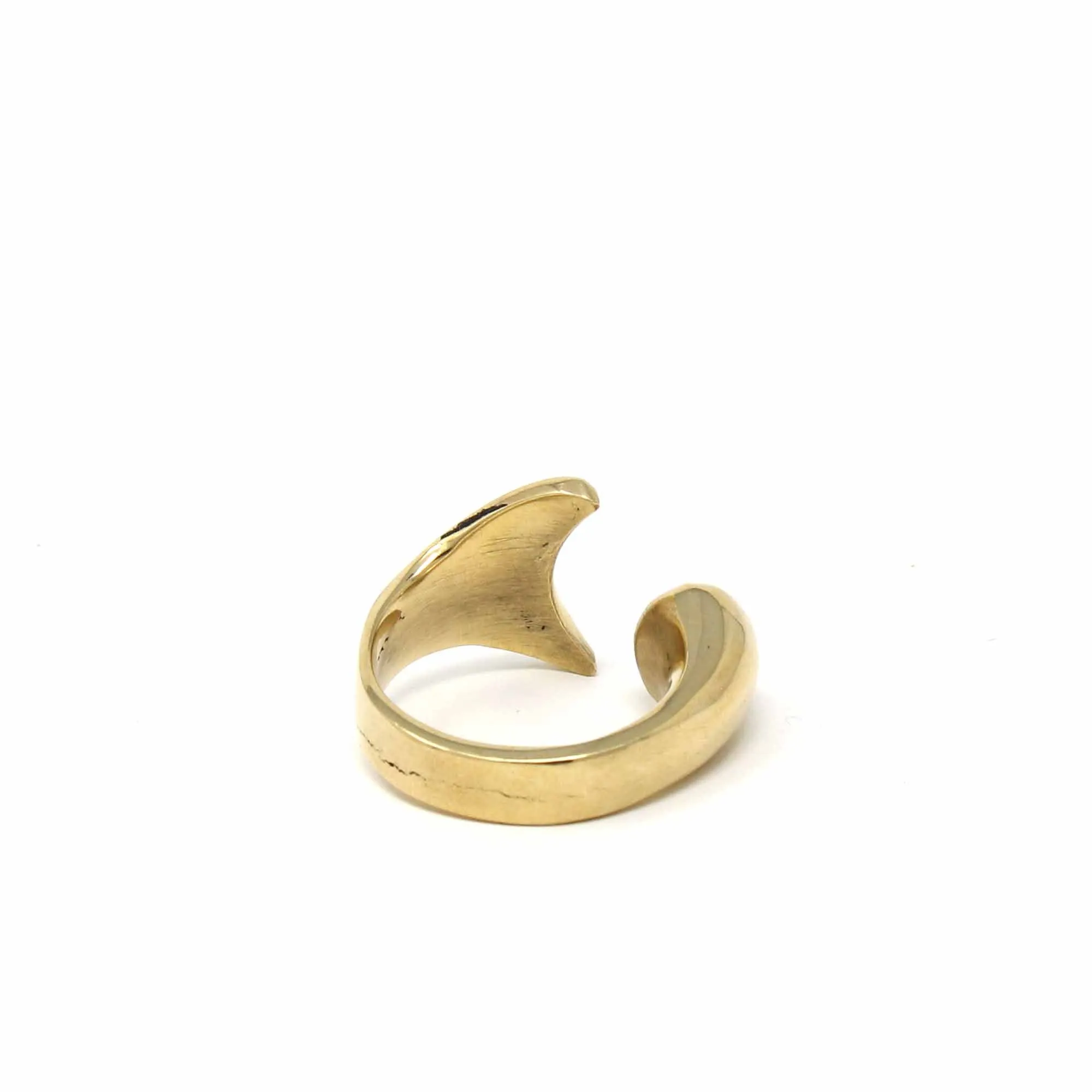 Brass Mermaid Tail Ring Size 6