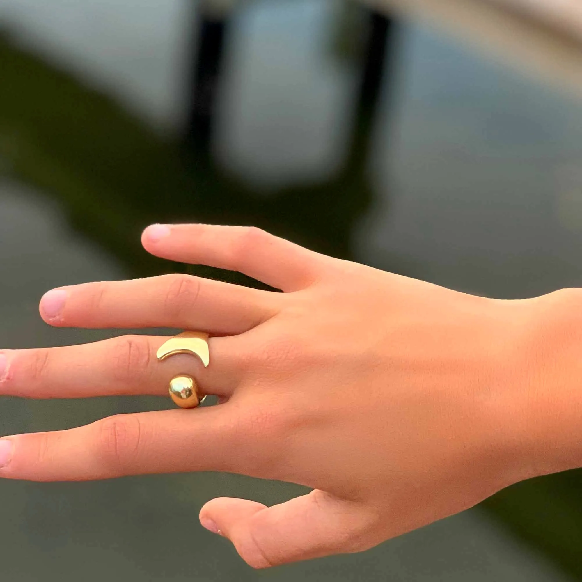 Brass Mermaid Tail Ring Size 6