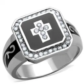 CJG2706 Cross Relic CZ Statement Ring