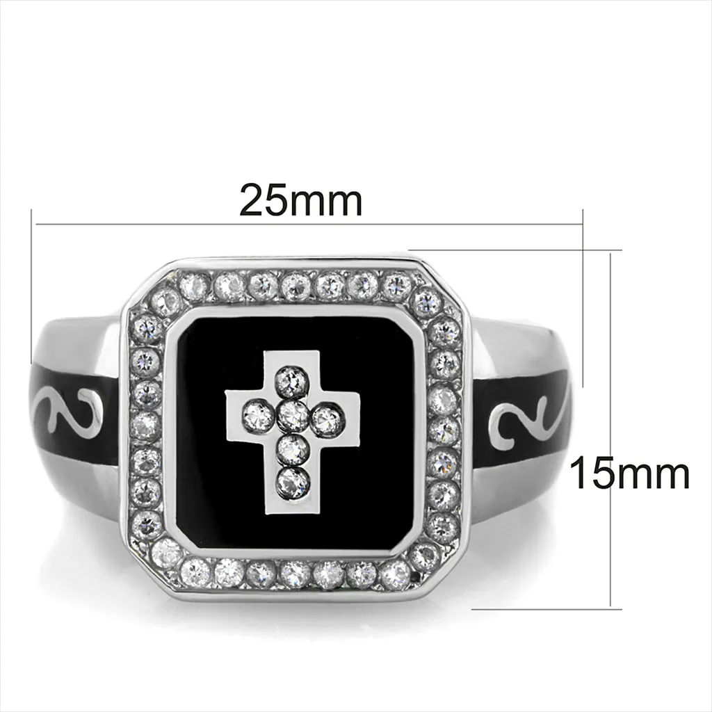 CJG2706 Cross Relic CZ Statement Ring