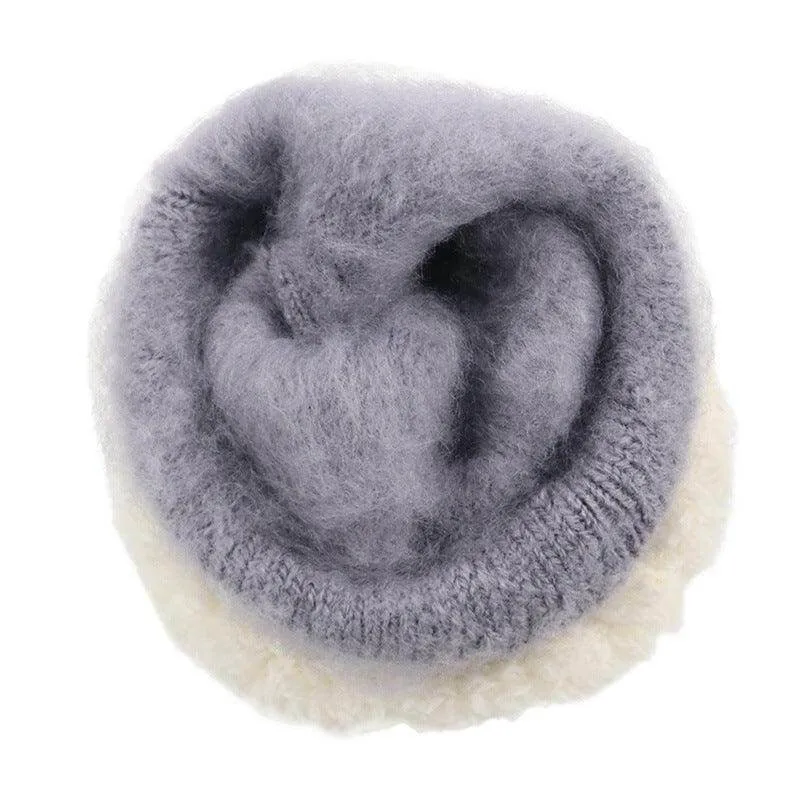 Cozy Jacquard Knit Gloves for Women