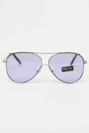 CRD SUNGLASS IN CLEAR PURPLE