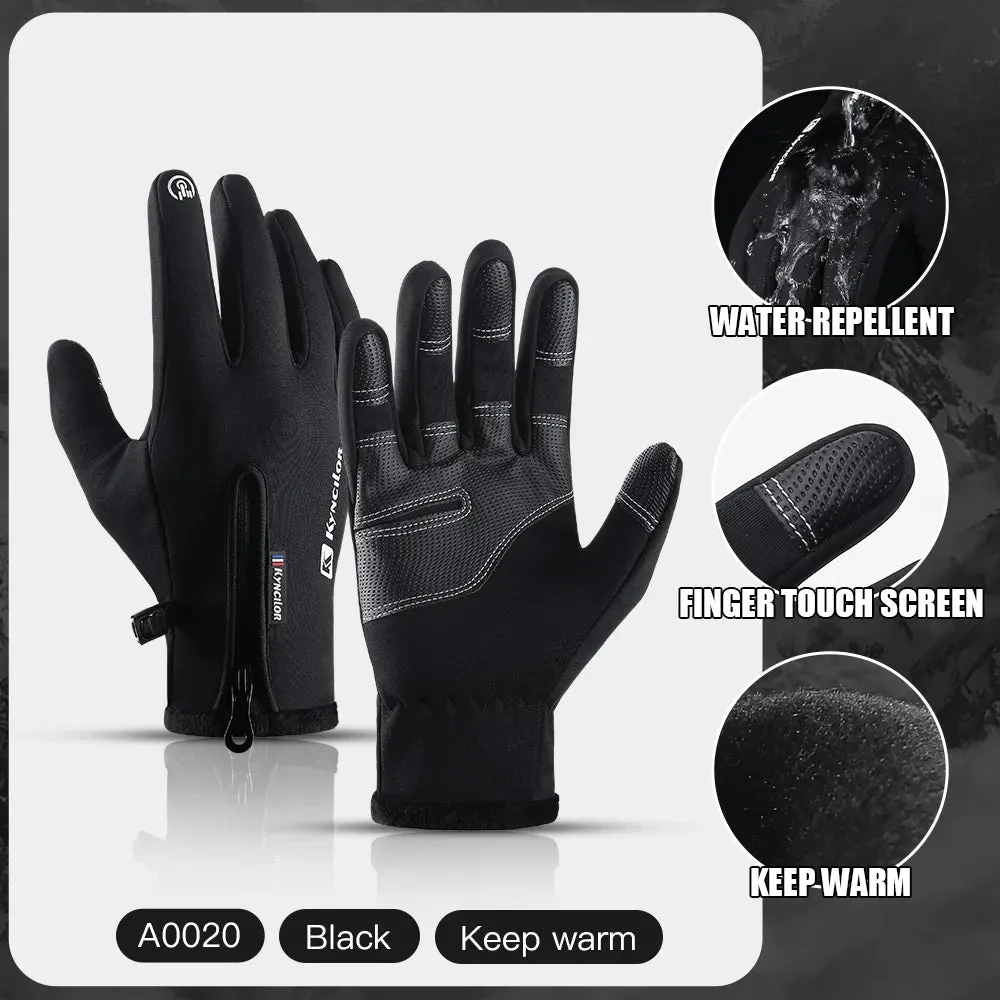 Cycling Gloves Touchscreen Full Finger Winter Gloves Waterproof Guantes Motociclista Bike Skiing Motorcycle Riding