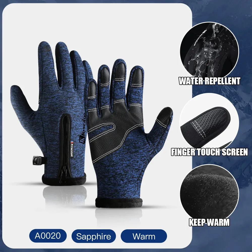 Cycling Gloves Touchscreen Full Finger Winter Gloves Waterproof Guantes Motociclista Bike Skiing Motorcycle Riding