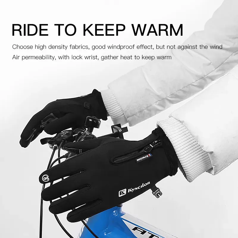 Cycling Gloves Touchscreen Full Finger Winter Gloves Waterproof Guantes Motociclista Bike Skiing Motorcycle Riding