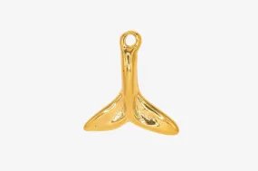 Dolphin Tail Charm Wholesale 14K Gold, Solid 14K Gold, G106