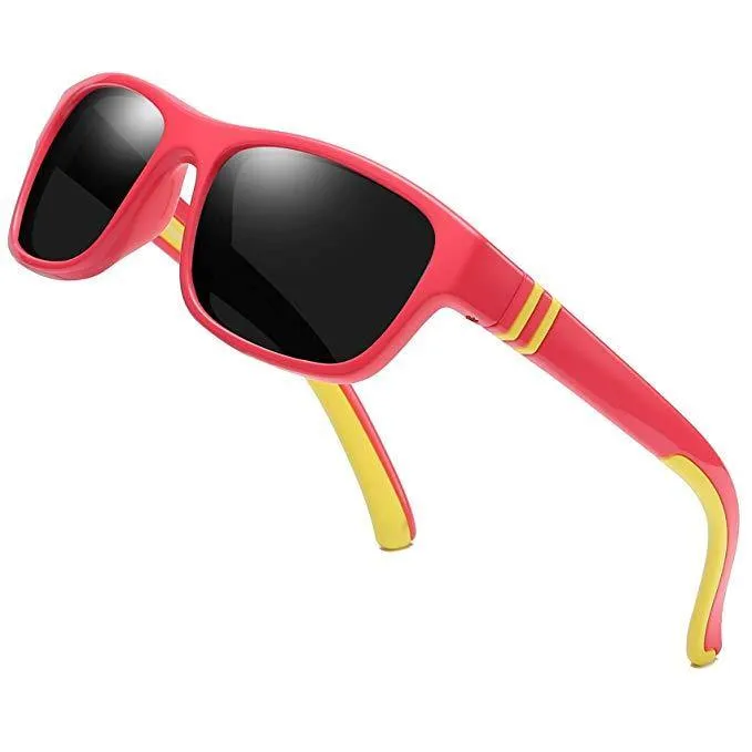 DUCO Kids Sunglasses Boys Girls Sports Polarized Sunglasses UV Protection K005
