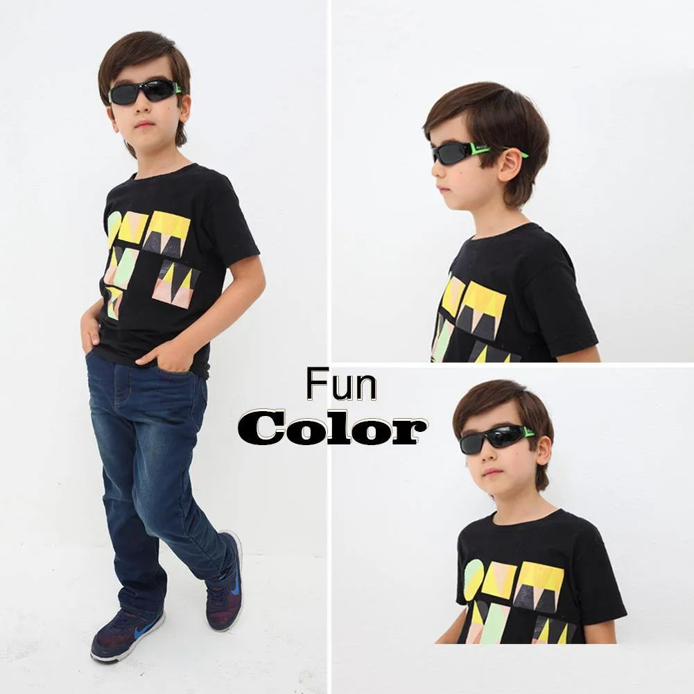 DUCO Kids Sunglasses Boys Girls Sports Polarized Sunglasses UV Protection K005