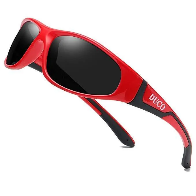 DUCO Kids Sunglasses Boys Girls Sports Polarized Sunglasses UV Protection K005