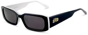 ELECTRO VISION BLACK WHITE/SMOKEY GREY LENS