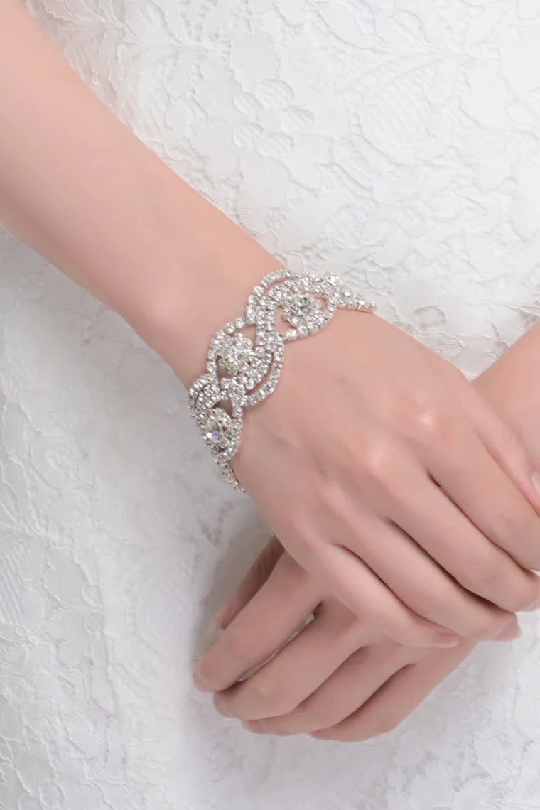 Elegant Alloy With Crystal Ladies' Bracelets