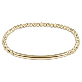 Enewton - Bliss Bar Smooth 3mm Bead Bracelet - Gold