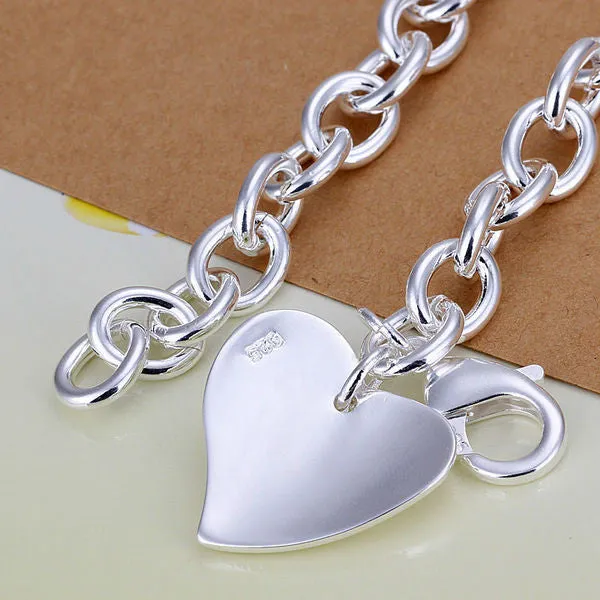 Fashion bracelet/bangle Jewelry trendy women double heart charm bracelets