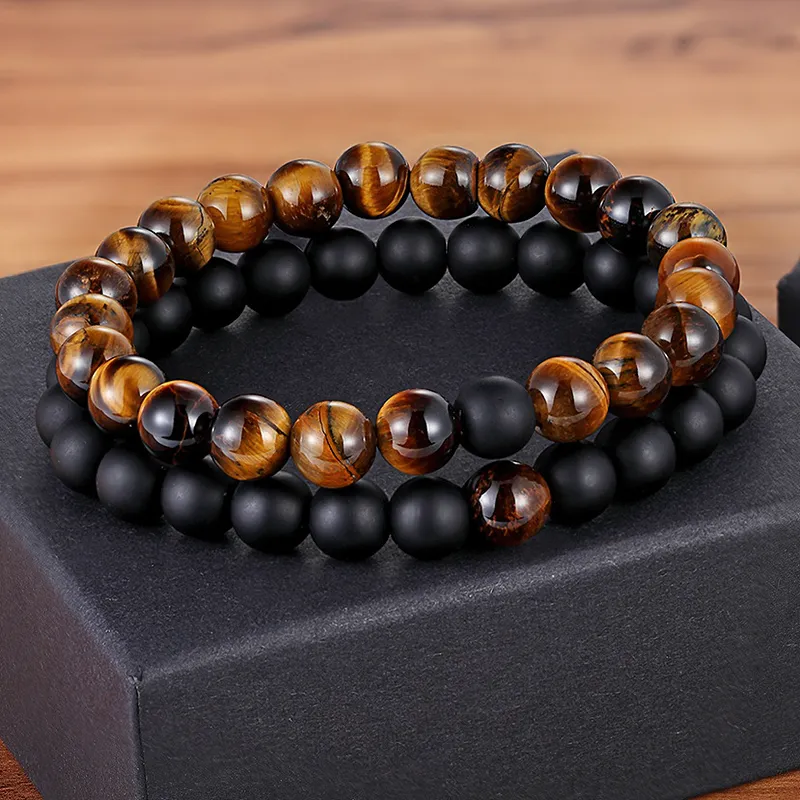 Fashion Natural Stone Bracelet for Men and Women / Cool Couples Bracelet