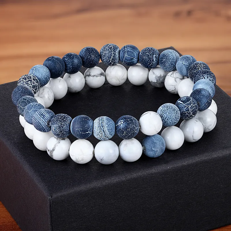 Fashion Natural Stone Bracelet for Men and Women / Cool Couples Bracelet