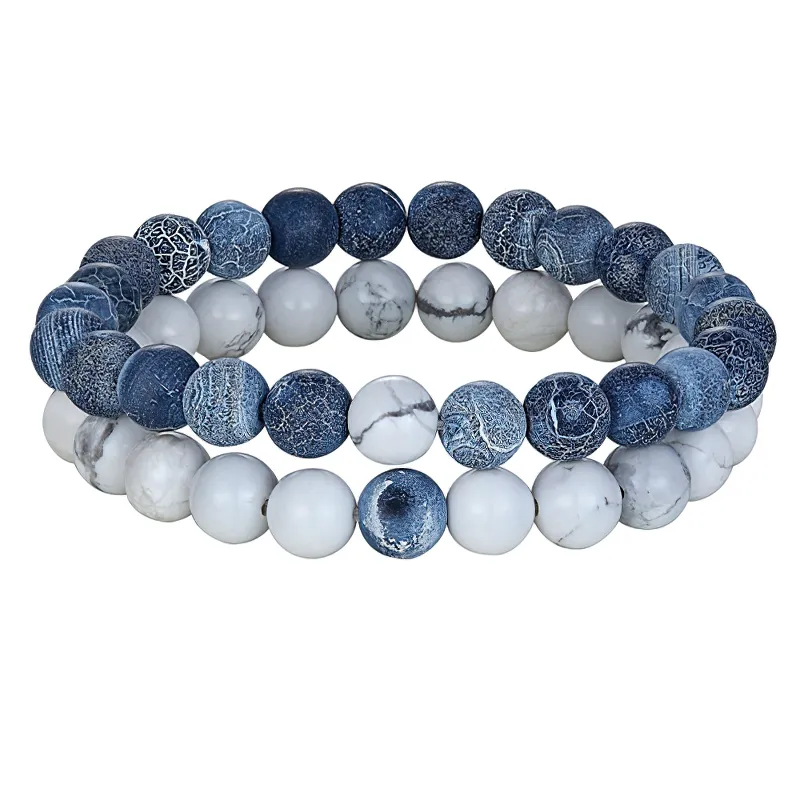 Fashion Natural Stone Bracelet for Men and Women / Cool Couples Bracelet