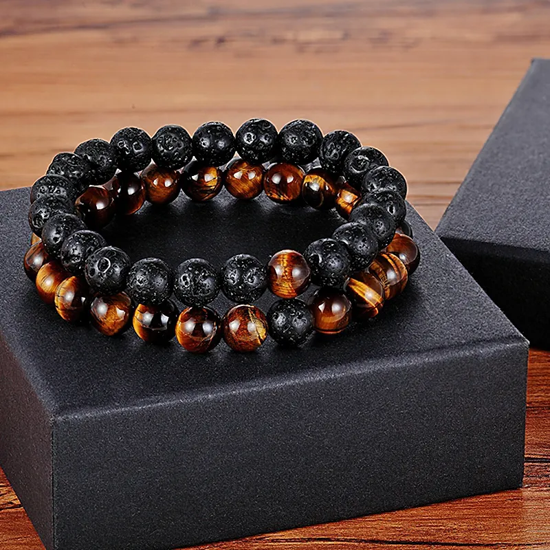 Fashion Natural Stone Bracelet for Men and Women / Cool Couples Bracelet