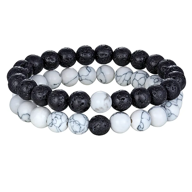 Fashion Natural Stone Bracelet for Men and Women / Cool Couples Bracelet