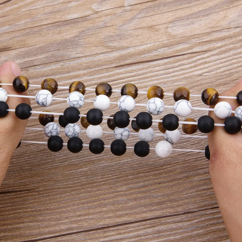Fashion Natural Stone Bracelet for Men and Women / Cool Couples Bracelet