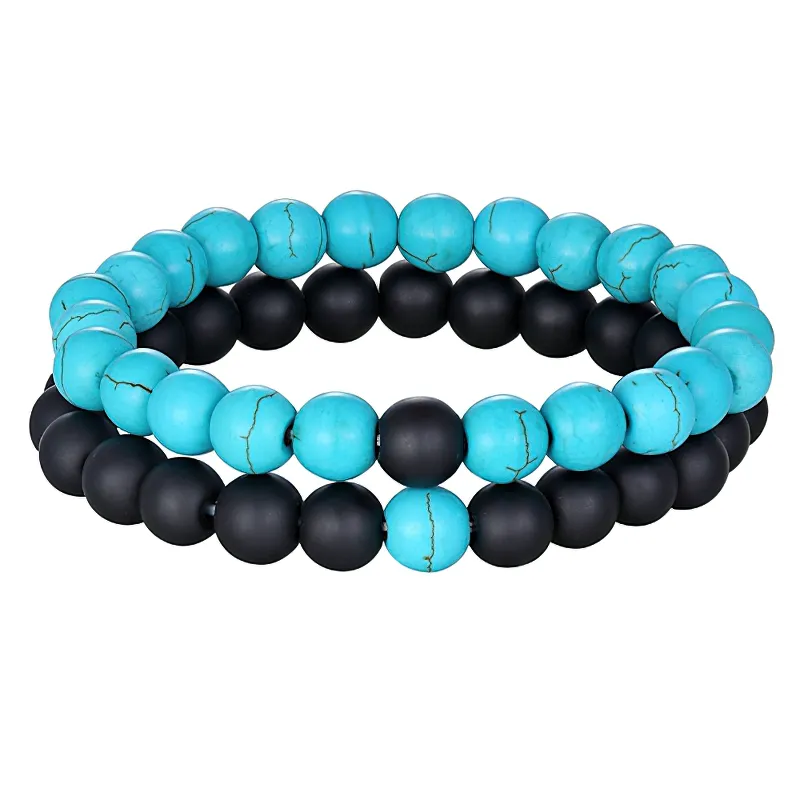 Fashion Natural Stone Bracelet for Men and Women / Cool Couples Bracelet