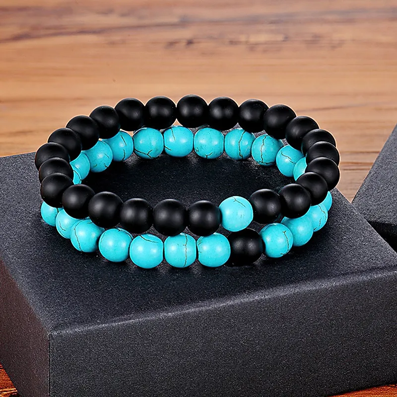 Fashion Natural Stone Bracelet for Men and Women / Cool Couples Bracelet