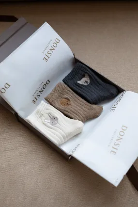 Gift Box Socks Set | Bear, Bunny & Koala