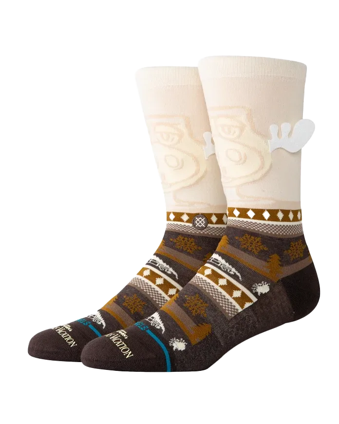 Have Eggnog Crew Socks in Dark Brown