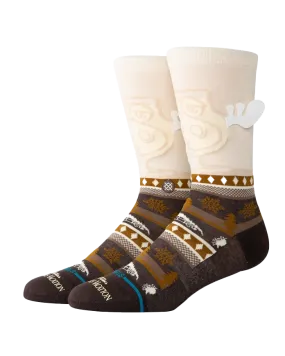 Have Eggnog Crew Socks in Dark Brown