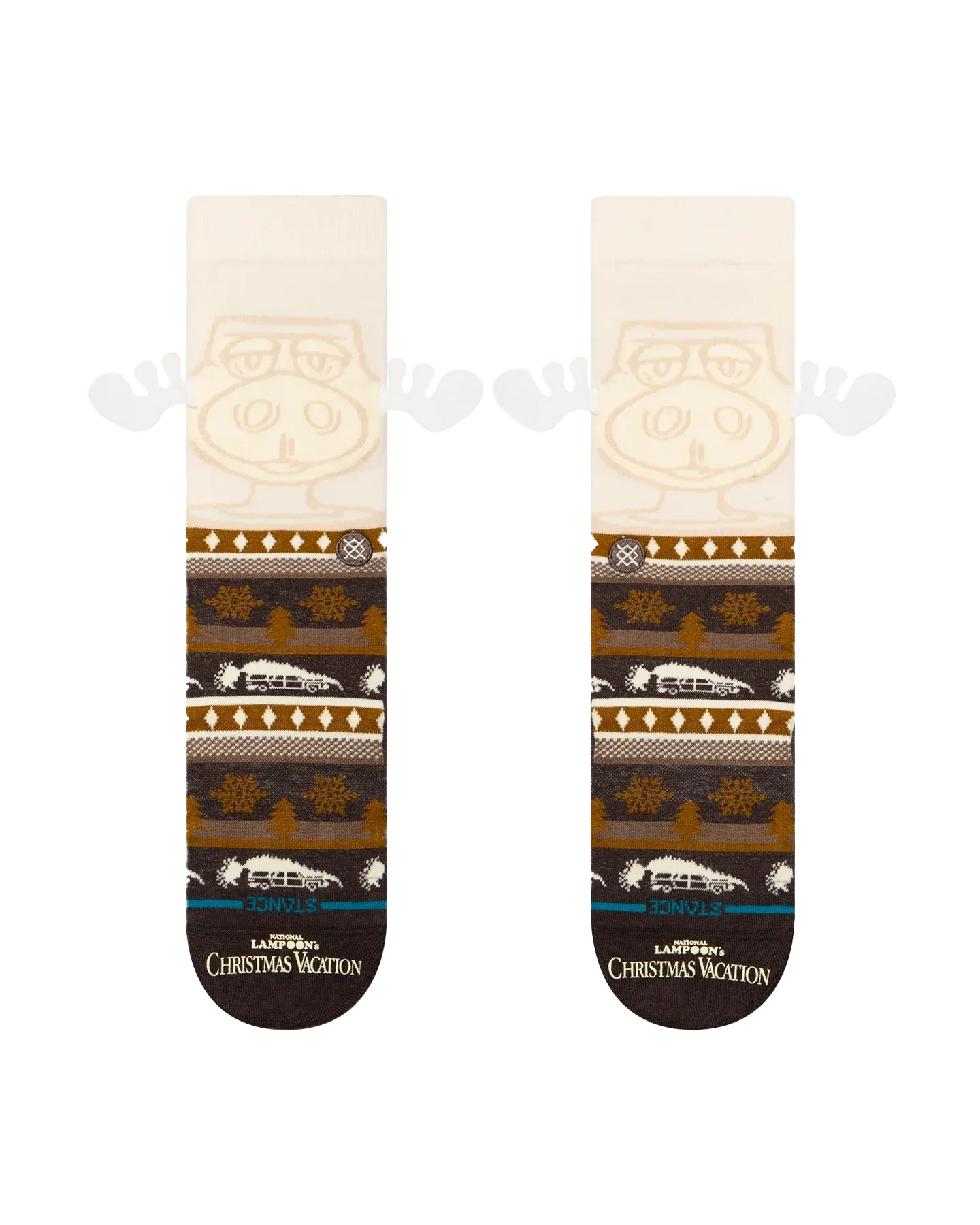 Have Eggnog Crew Socks in Dark Brown