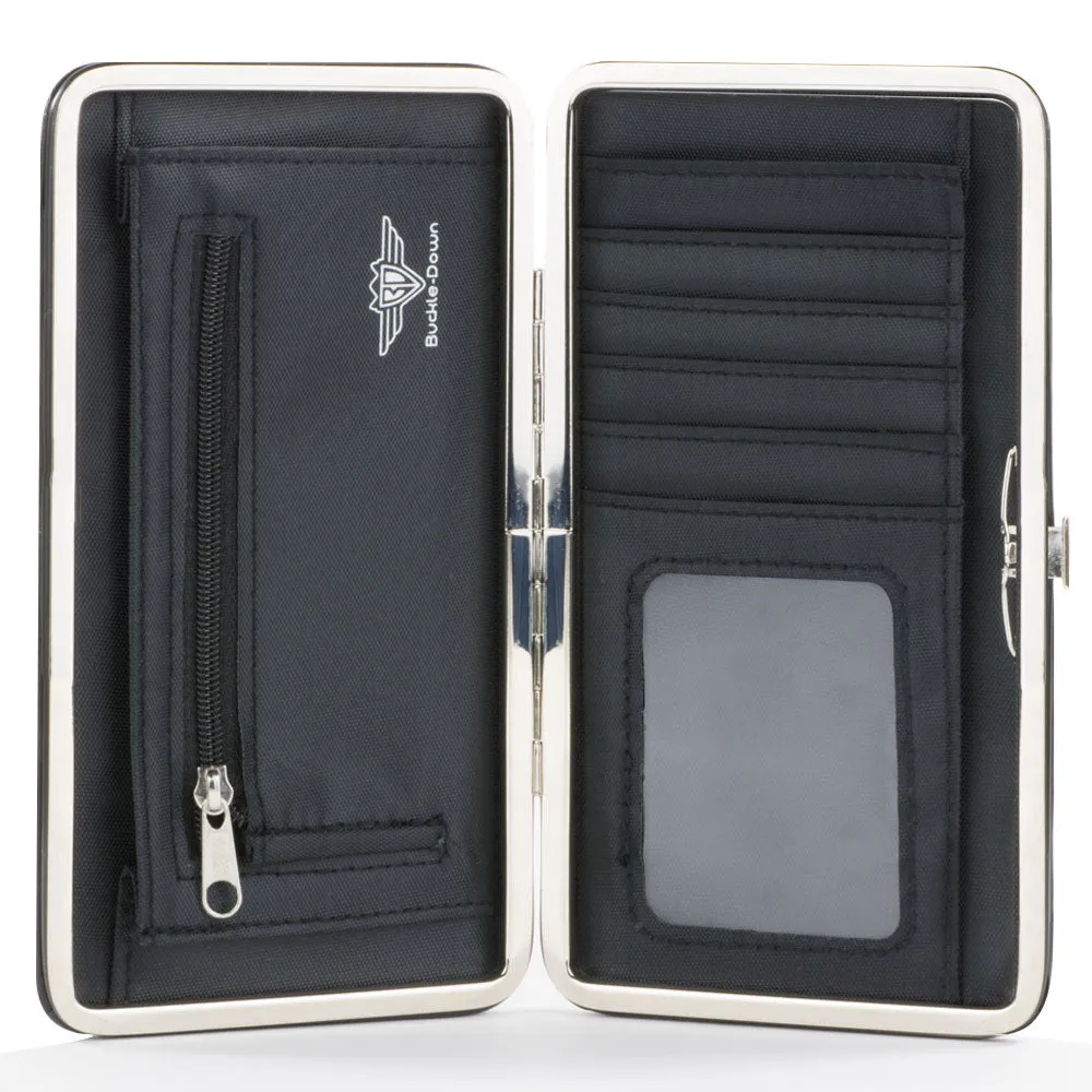 Hinged Wallet - Dodge DART SWINGER Script Reds Yellow-Fade