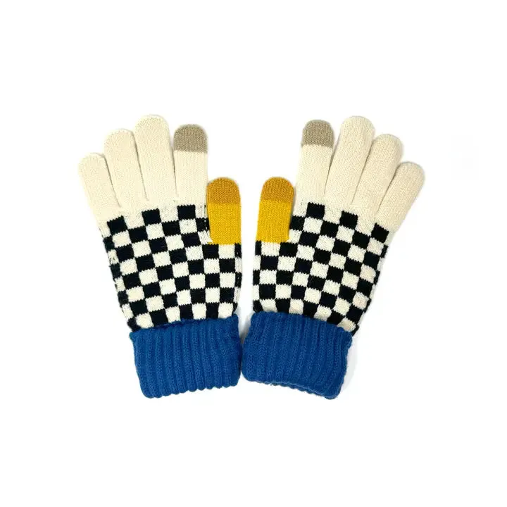 Iris Color Block Touchscreen Gloves