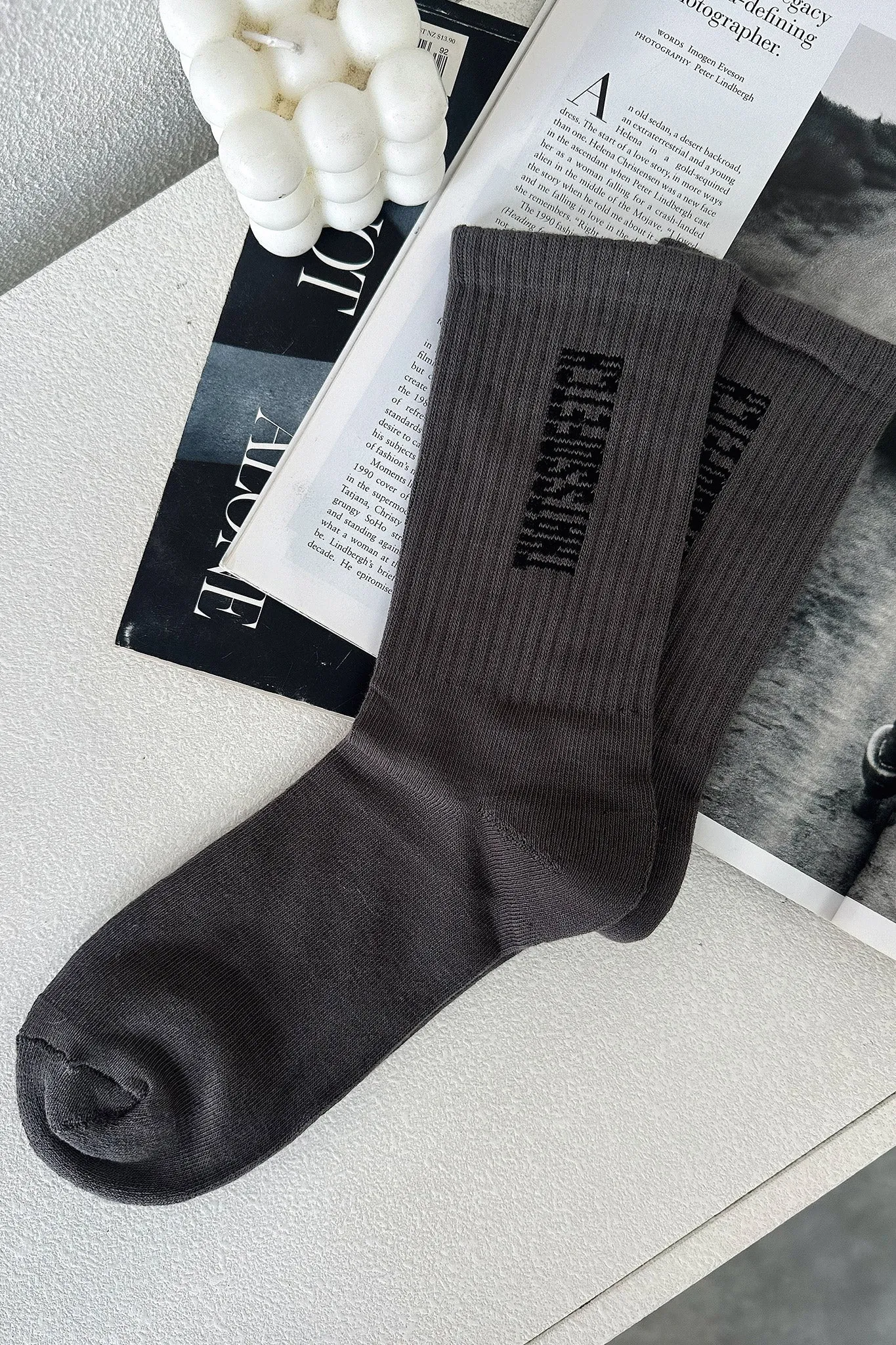 Katya Socks - Charcoal