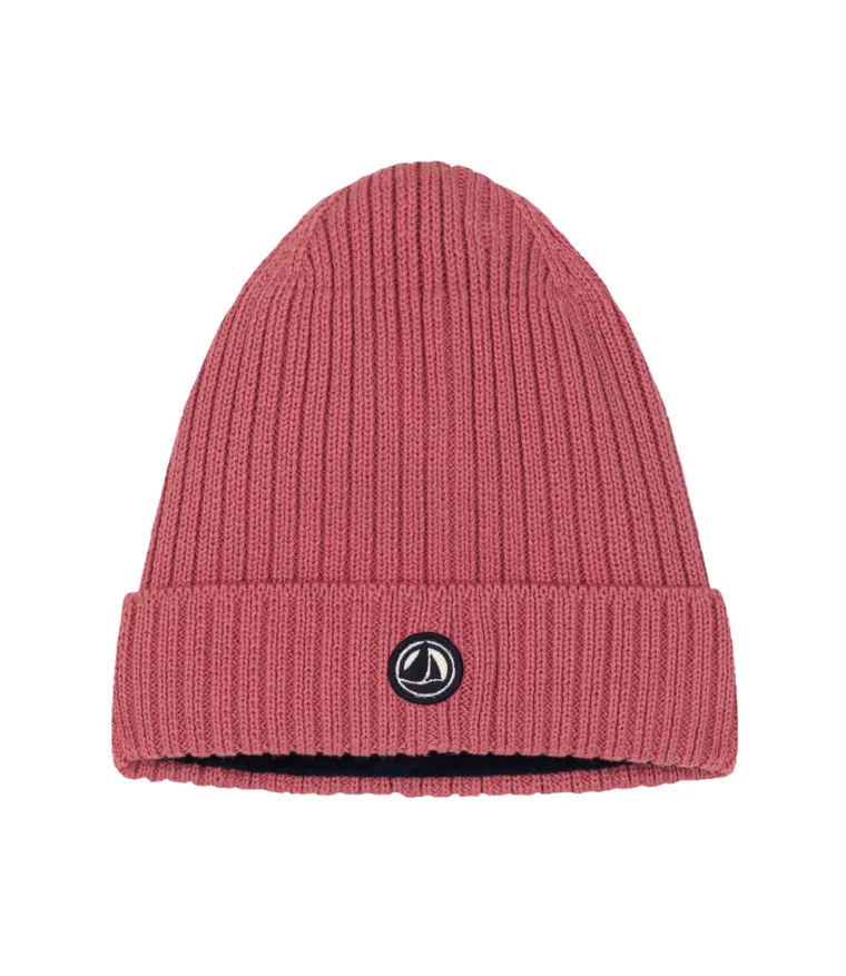 Kids Girl Pink Fleece Beanie Hat