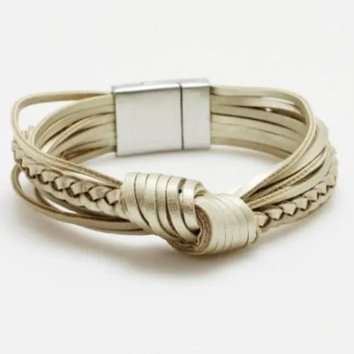 Knotted Leather Bracelet