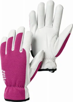 Kobalt Leather Garden Gloves, Pink Goatskin, Women's M