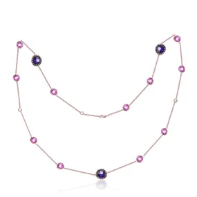 Lavande Wrap Dainty Rose Gold Necklace